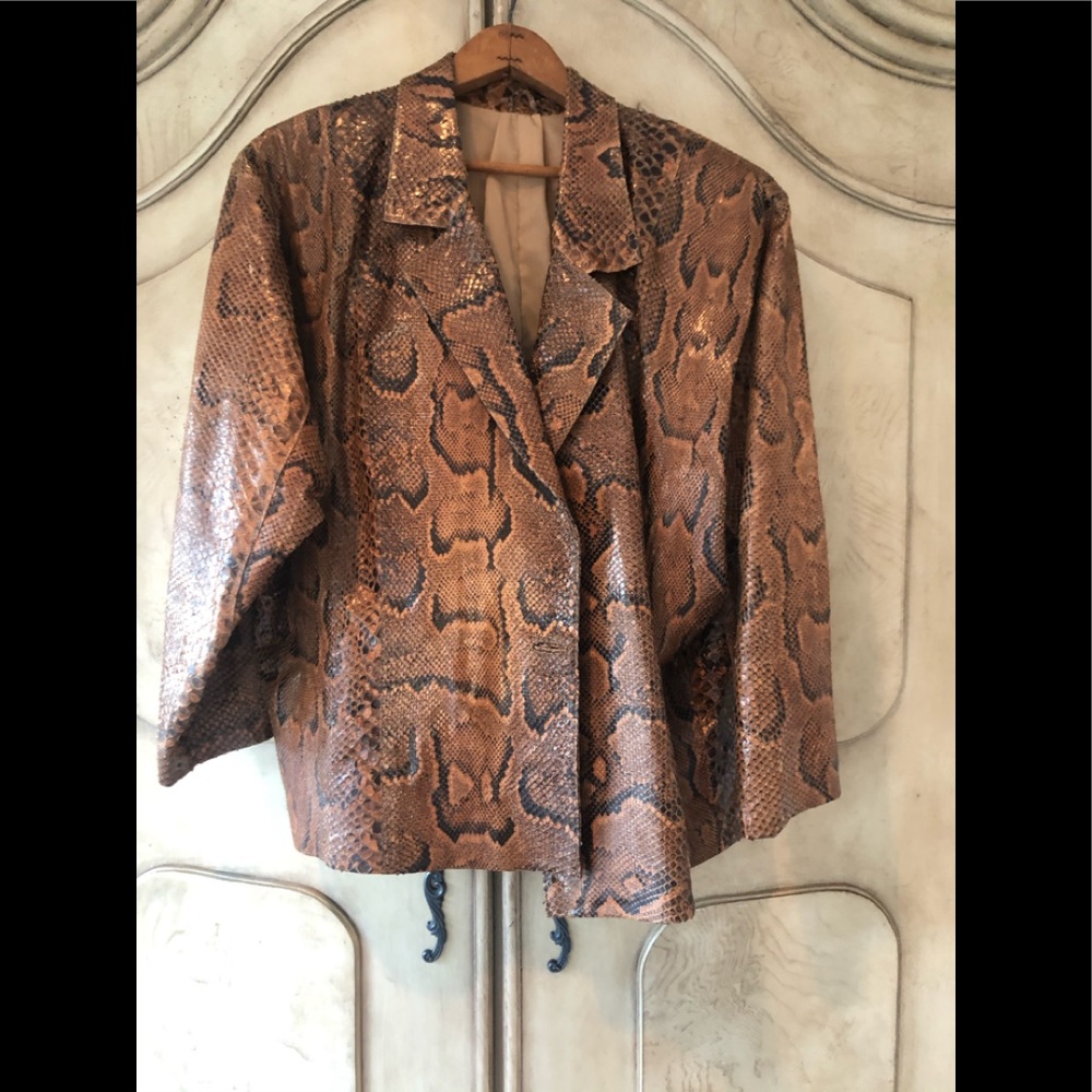 Real Python Snake Skin Jacket